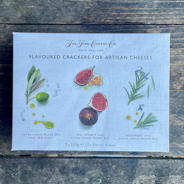 The Fine Cheese Co. Cracker Selection Box, 3x125g